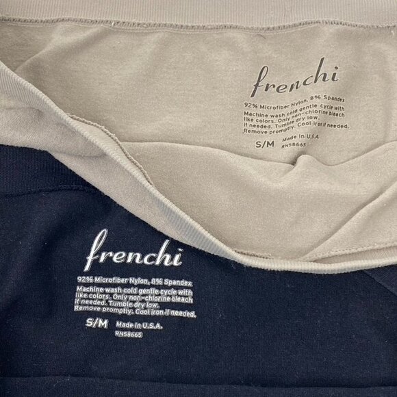 Frenchi 2 Pack Bandeaus Black Taupe Sz S/M - Picture 2 of 7